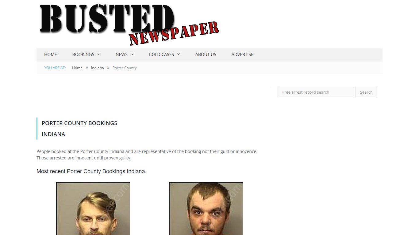 Porter County, IN Mugshots - BUSTEDNEWSPAPER.COM